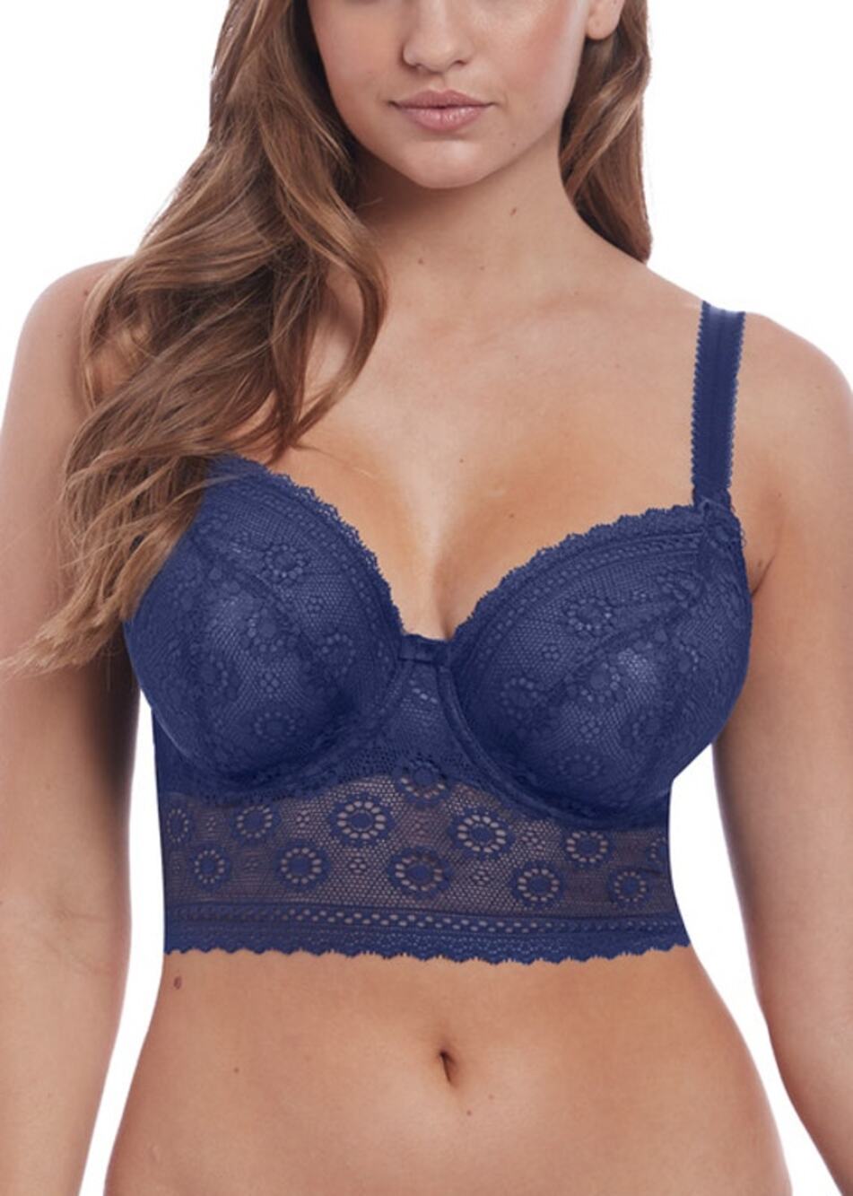 Freya AA5214SAR Love Note Lace Bralette in Sapphire blue 36H